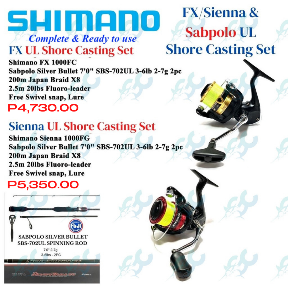 Shimano and Sabpolo Ultra Light Casting Combo Set Fishing Buddy GoodCatch –  Goodcatch