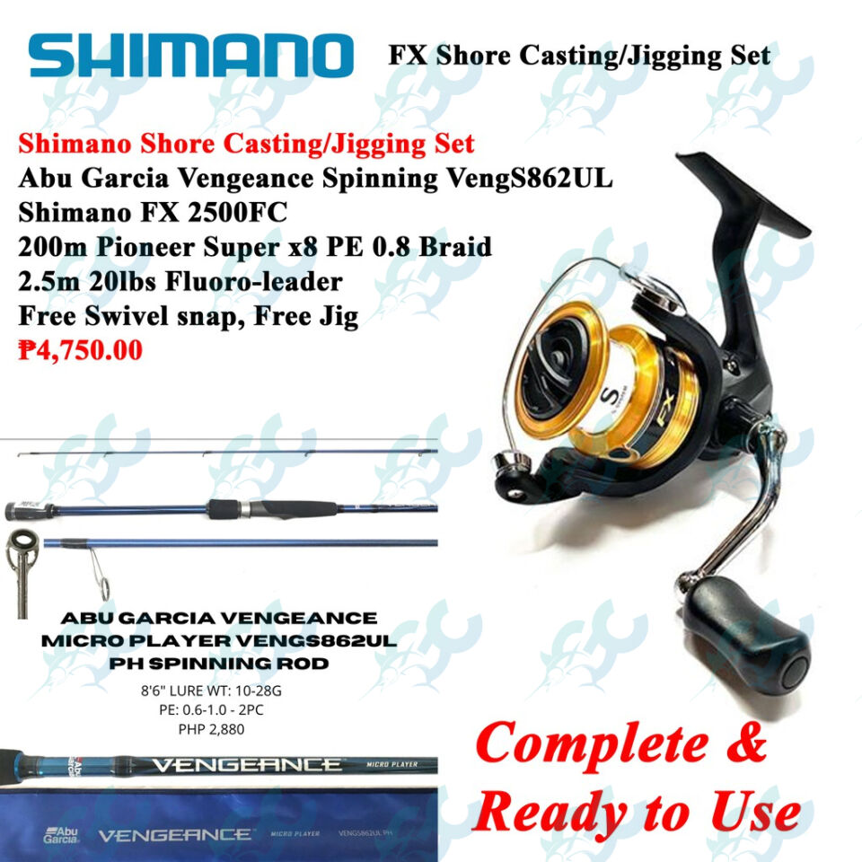 Shimano UL Shore Jigging Casting Combo Set Fishing Buddy GoodCatch