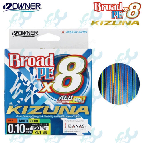 Owner Kizuna X8 Braid Multicolor PE Fishing Braid line Fishing Buddy