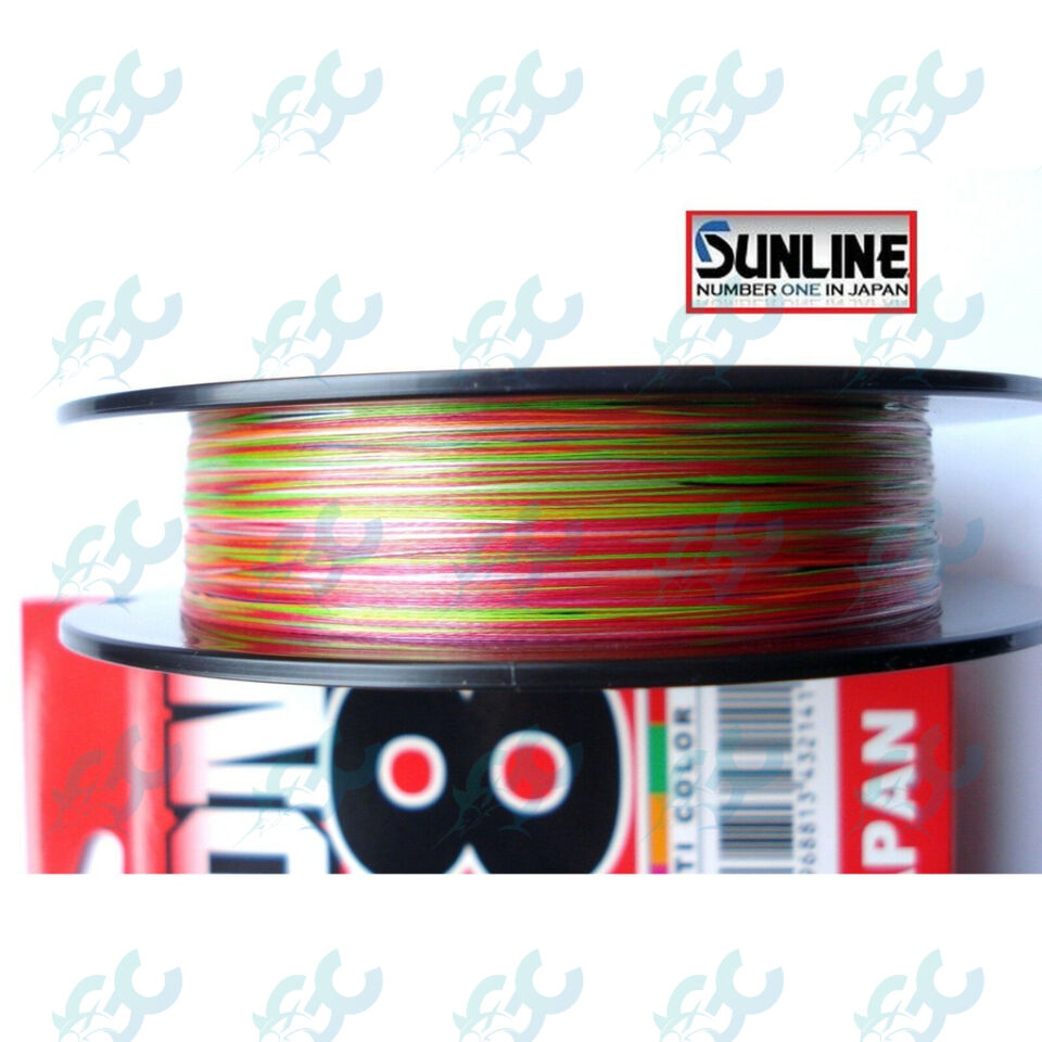 Sunline Siglon Braided Line X8 1200M Connected P.E 0.5 8LB Multi Color  (3285)