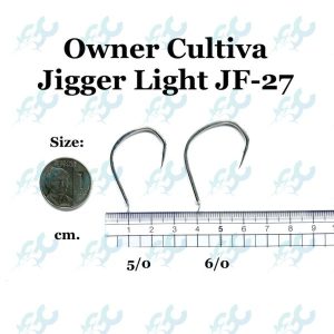 OWNER CULTIVA JIGGER LIGHT HOOK JF-27 Fishing Buddy GoodCatch Fishing - Image 2