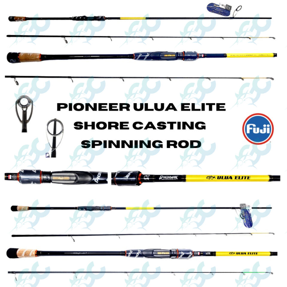 Pioneer ULUA Elite Shore Casting 862L /  862ML Spinning Fishing Rod Good Catch Fishing Buddy