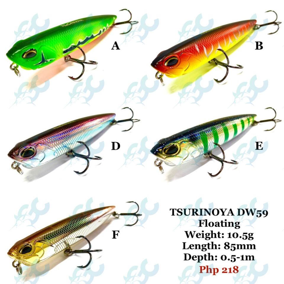 TSURINOYA DW59 Floating Pencil Lure 85mm 10.5g Topwater Minnow Crank Hard Bait  Bass Snakehead – Goodcatch