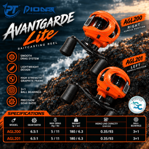Pioneer Avantgarde Lite AGL Bait Cast Reel Fishing Buddy GoodCatch