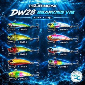 TSURINOYA DW28 Fishing Lure 40mm 3.8g Metal VIB Hard Bait Full Swimming Fishing Buddy