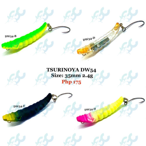 TSURINOYA DW54 35mm/2.4g Hard Plastic Worm Lure Fishing Buddy