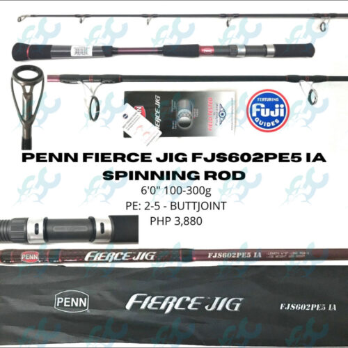 Penn Fierce F- JS602 P.E 5 IA Max Jig 300g Spin Jigging Rod Fishing Buddy GoodCatch