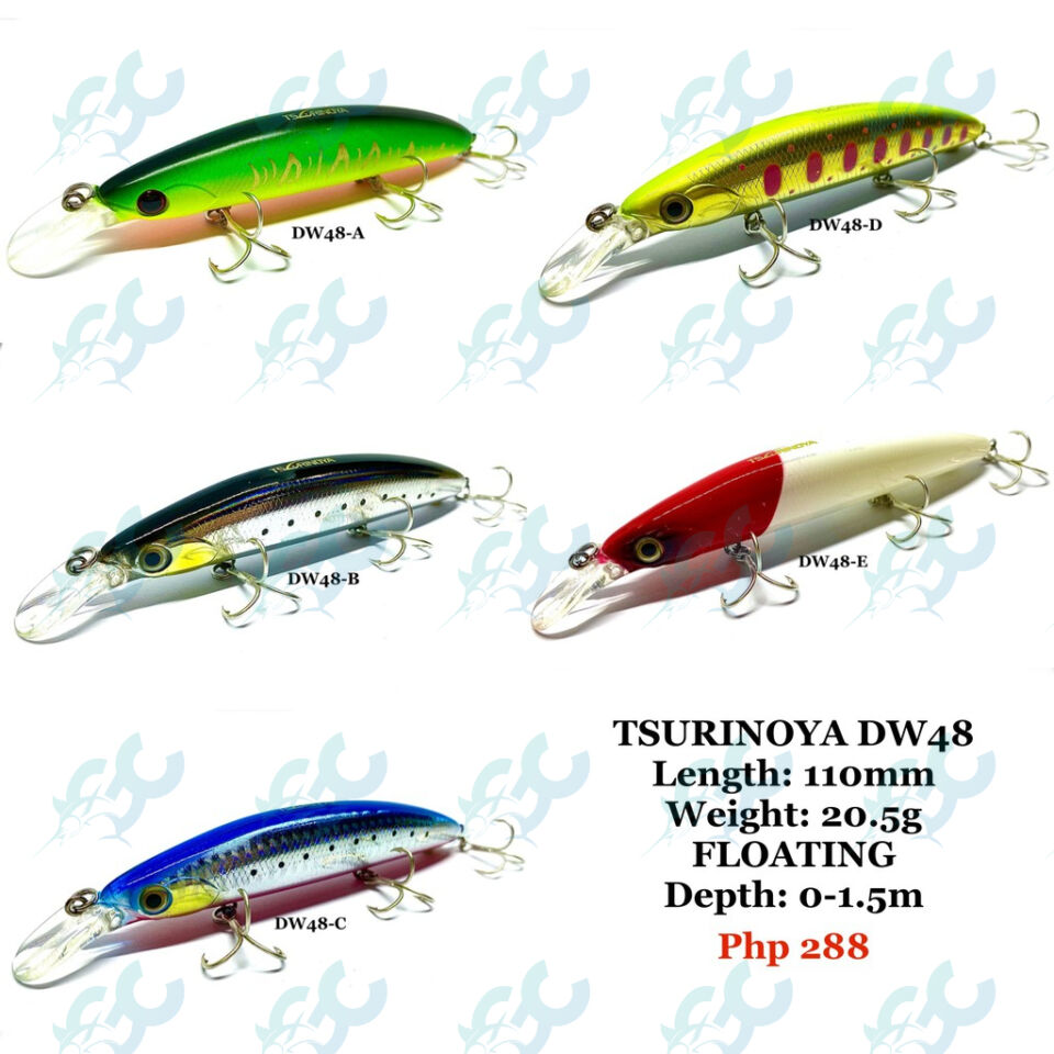 TSURINOYA DW48 Floating Minnow Fishing Lure 110mm 20.5g 1.5m Long Casting Fishing Buddy
