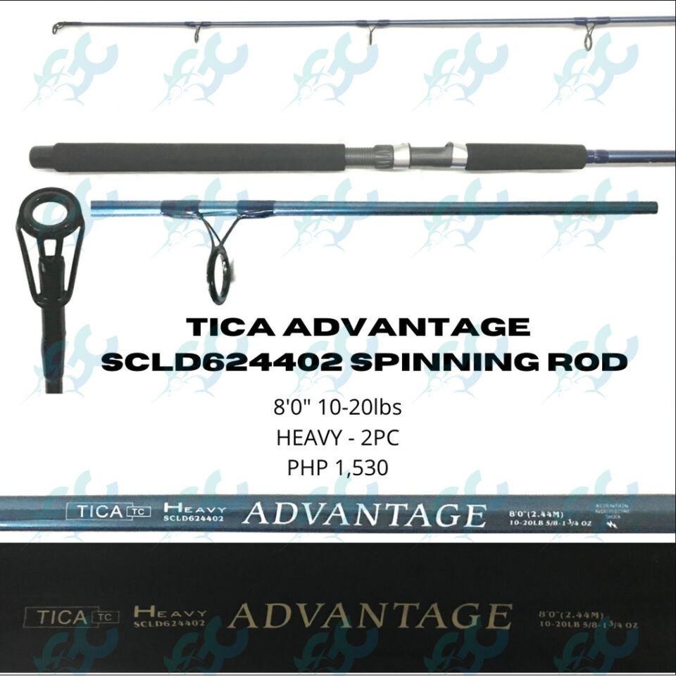 Tica Advantage SCLD624402 8'0″ Spinning Fishing Rod Fishing Buddy