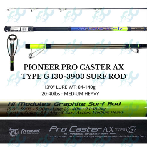 Pioneer Pro Caster AX Type G 130-3903 Surf Rod 13′ 84-140g 20-40lbs MH Spinning Fish Rod GoodCatch