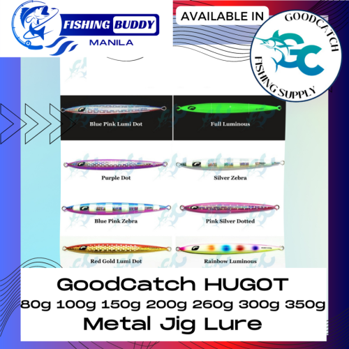 GOODCATCH HUGOT 80g 100g 150g 200g 260g 300g 350g Metal Jig Lure Fishing Buddy
