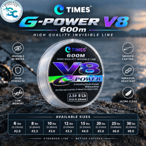 Times G-Power V8 600m High Quality Invisible Line GoodCatch Fishing Buddy