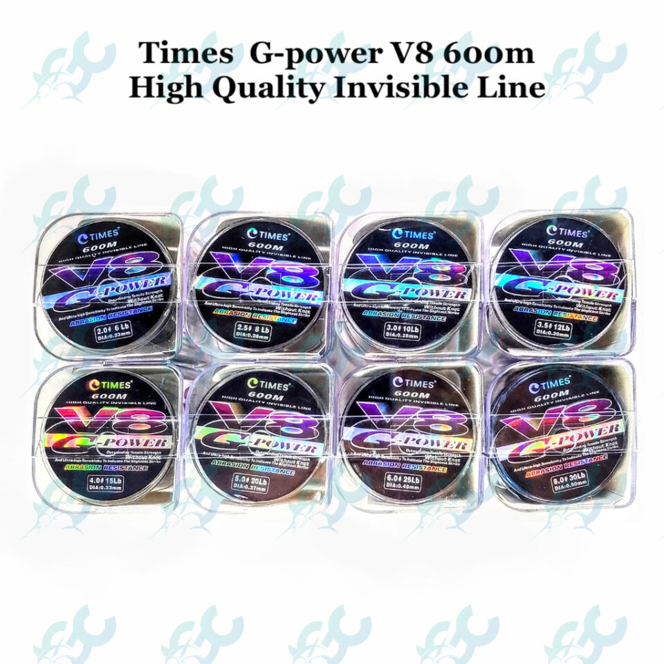 Times G-Power V8 600m High Quality Invisible Line GoodCatch Fishing Buddy