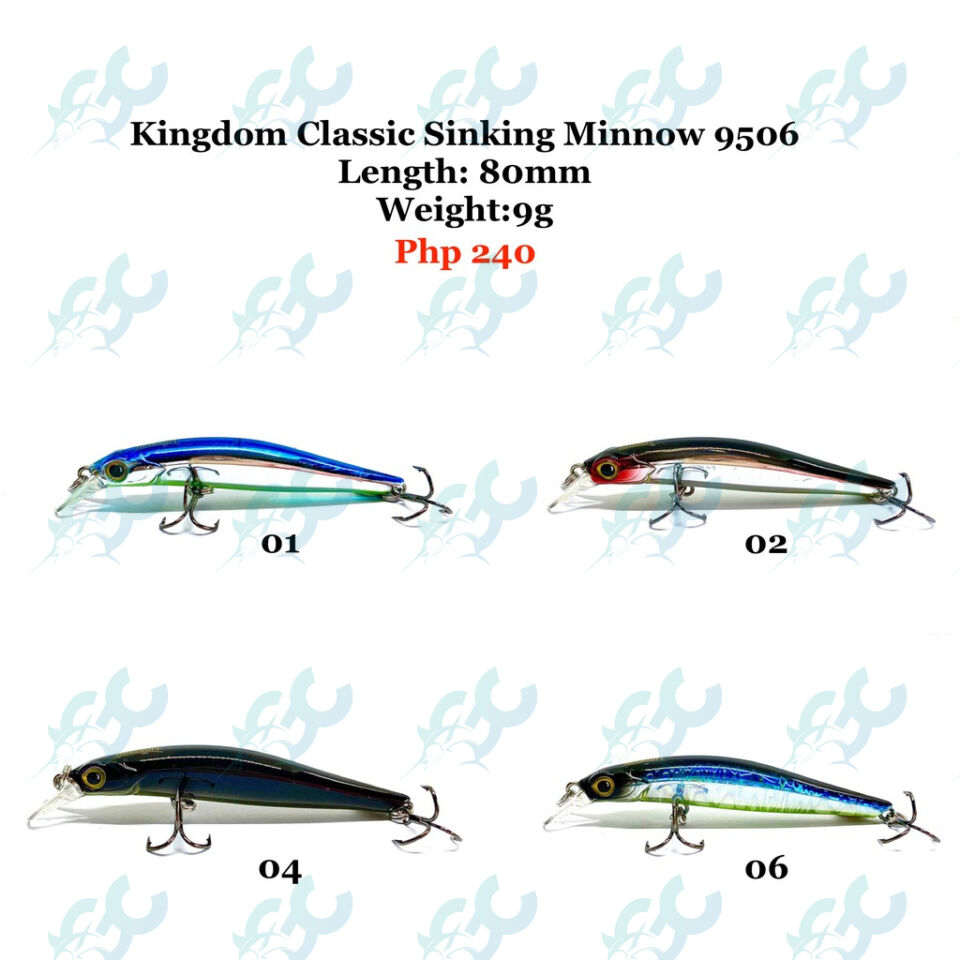 Kingdom Classic Sinking Minnow 9506 9g 18.6g Fishing Buddy