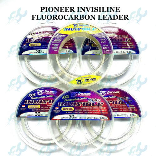 PIONEER INVISILINE FLUOROCARBON LEADER 6lbs – 80lbs Fishing Buddy GoodCatch Fishing