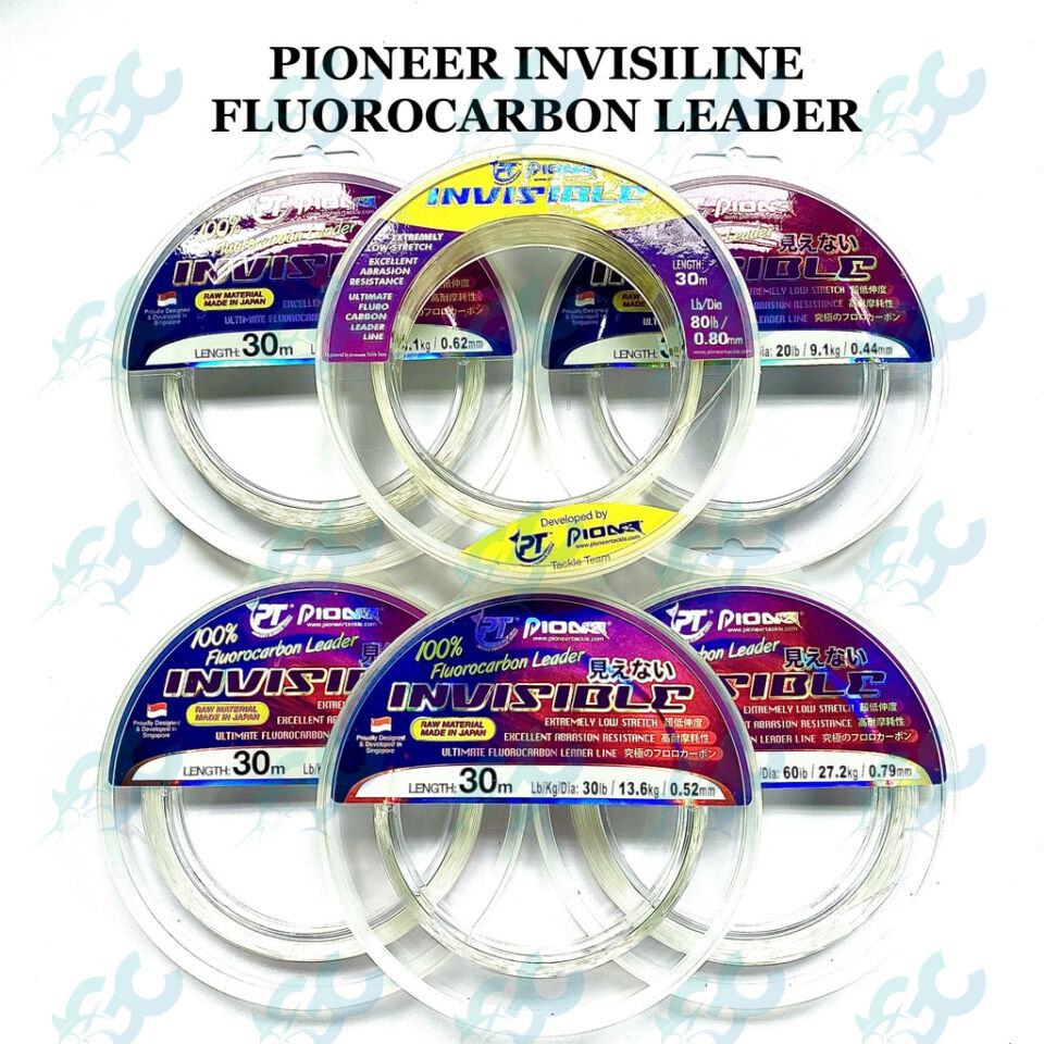 PIONEER INVISILINE FLUOROCARBON LEADER 6lbs – 80lbs Fishing Buddy