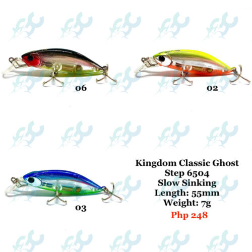 Kingdom Classic Ghost STEP 6504 Slow Sinking Lure 55mm/7g Fishing Buddy GoodCatch