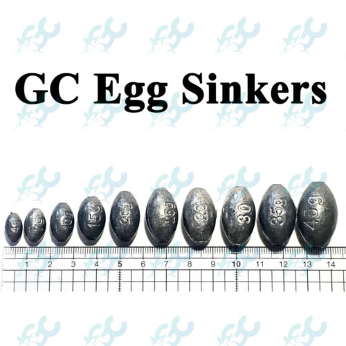 GC Egg Sinker 4g 7g 10g 15g 17g 20g 25g 28g 35g 45g GoodCatch Fishing Buddy