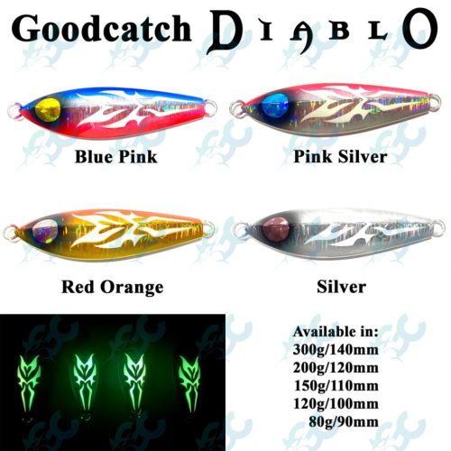 GC Diablo 80g / 120g / 150g / 200g / 300g Metal Jig Lure Fishing Buddy GoodCatch