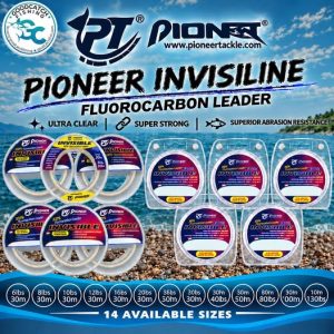 PIONEER INVISILINE FLUOROCARBON LEADER 6lbs - 130lbs Fishing Buddy GoodCatch Fishing