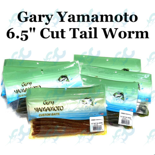 Gary Yamamoto 6.5″ Cut Tail Worm Bait Lure 7 x 10 Fishing Buddy GoodCatch