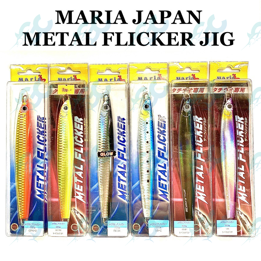 MARIA JAPAN Metal Flicker Jig 160g 200g Fishing Buddy GoodCatch Fishing