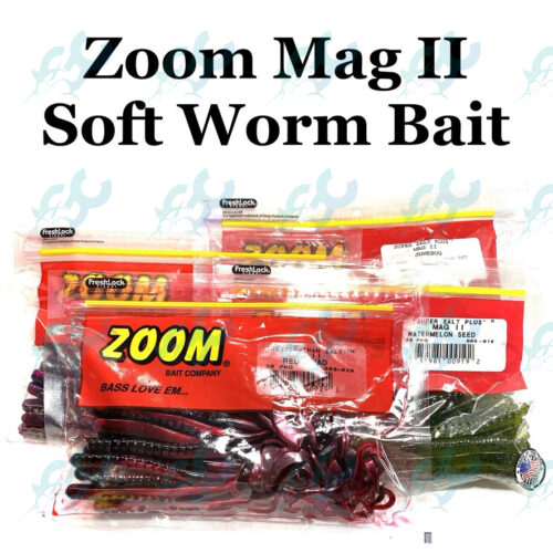 Zoom Mag II Soft Worm Bait Lure Fishing Buddy GoodCatch