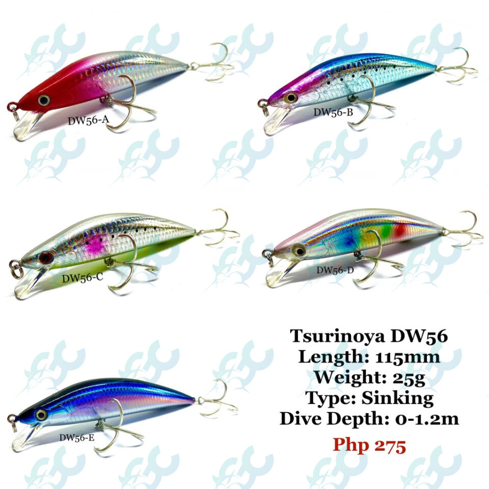 TSURINOYA DW56 Sinking Minnow Fishing Lure 115mm 25g – Goodcatch