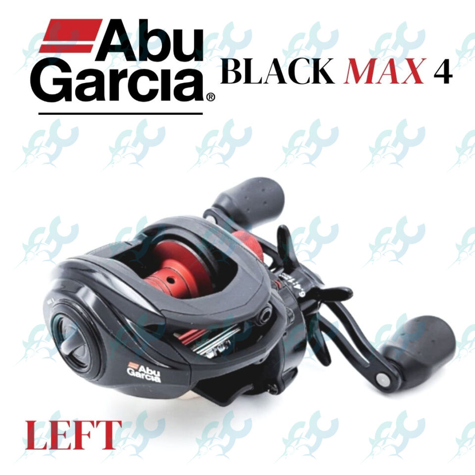 Abu Garcia 1365366 Black Max Low Profile Reel, 6.4: 1 Gear Ratio