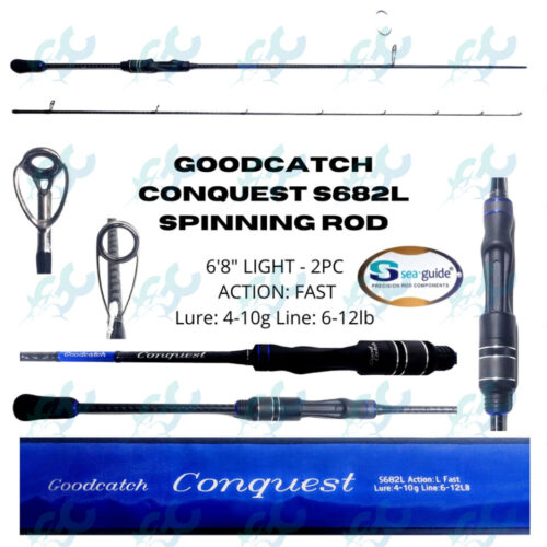 GoodCatch Conquest S682L 4-10g 6-12lbs Spinning Fishing Rod Fishing Buddy