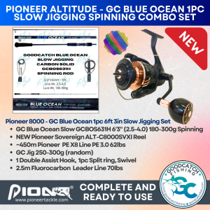 PIONEER ALTITUDE SOVEREIGN + GC BLUE OCEAN SLOW JIGGING COMBO SET