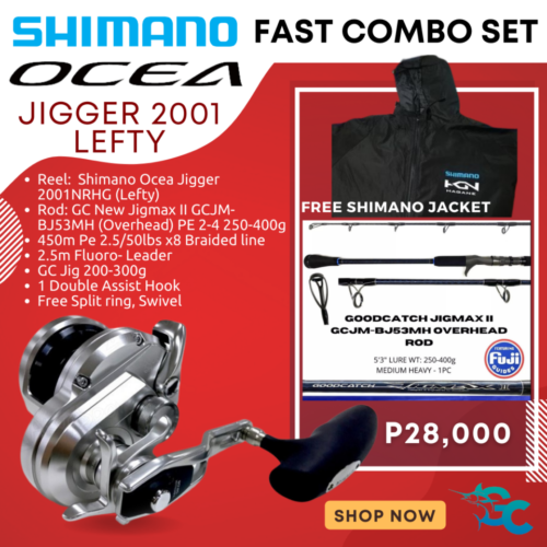 Shimano Ocea Jigger 2001 Fast Combo Set GoodCatch Fishing Buddy