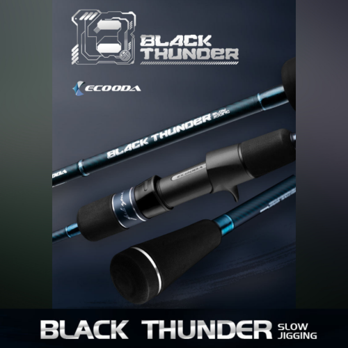 Ecooda Black Thunder Slow Pitch Jigging EBTSJ S632M Spinning / C632M Overhead Fishing Rod Fishing Buddy