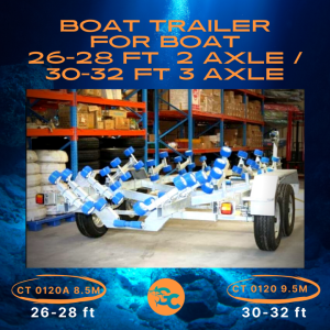 CT 0120 30-32FT / CT 0120A 24-28FT BOAT TRAILER WITH MECHANICAL DISC BRAKE - Image 3