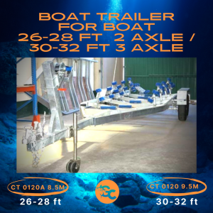 CT 0120 30-32FT / CT 0120A 24-28FT BOAT TRAILER WITH MECHANICAL DISC BRAKE - Image 4