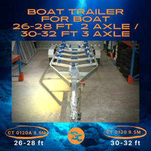 CT 0120 30-32FT / CT 0120A 24-28FT BOAT TRAILER WITH MECHANICAL DISC BRAKE - Image 5