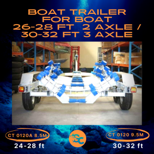 CT 0120 30-32FT / CT 0120A 24-28FT BOAT TRAILER WITH MECHANICAL DISC BRAKE - Image 6