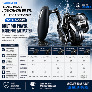 SHIMANO OCEA JIGGER F CUSTOM BAITCASTING REEL