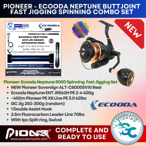 Pioneer Altitude SV and Ecooda Neptune Fast Jigging Spinning Combo Set