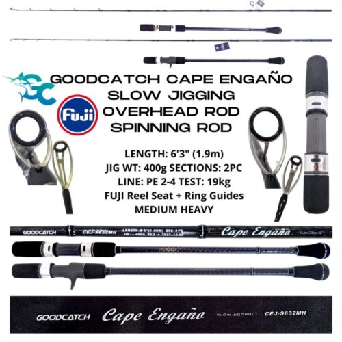 NEW GoodCatch GC Cape Engaño Slow Jigging Fishing Rod Medium Heavy Spinning / Overhead Rod