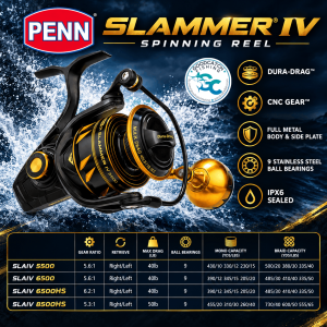 PENN Slammer 4 Slammer® IV Spinning Saltwater Fishing Reel