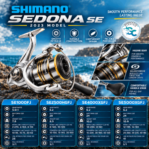 NEW 2023 MODEL Shimano Sedona FJ Spinning Fishing Reel