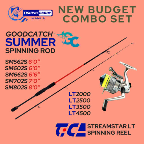 NEW BUDGET COMBO SET TICA STREAMSTAR LT and GC SUMMER Spin Beginners Value For Money Rod and Reel