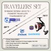 Travel Combo Set Shimano FX / Sienna 4000 + Pioneer Traveller Tournament XF 7ft/8ft Casting - Image 4