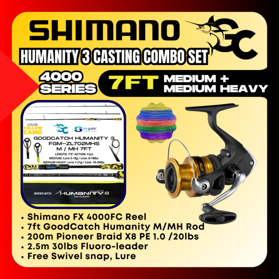 Shimano Medium Heavy Casting Combo Set GoodCatch Fishing Buddy