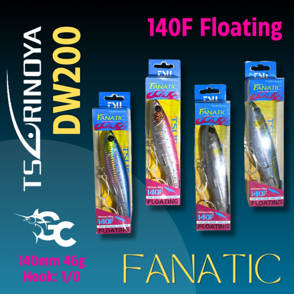 Tsurinoya DW200 FANATIC 140F 46g Floating Lure