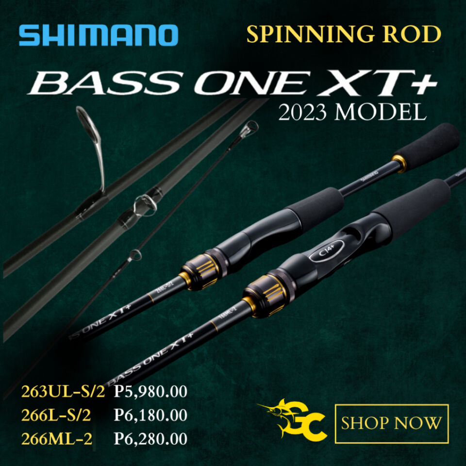 Shimano Bass One XT+ 2023 Model Spinning Rod 2pc 6ft 3in UL Ultra Light 6ft 6in L Light ML Med Light