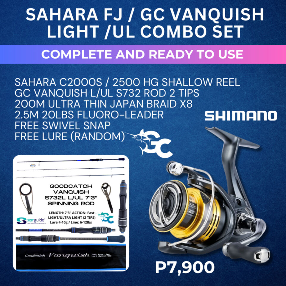 Shimano Sahara FJ SHALLOW – GC VANQUISH Light / Ultra Light 2 tips Casting Combo Set