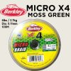 Berkley MICRO BRAID x4 MOSS GREEN 200m-500m CONNECTED BMBx4-0.6 Lb Fishing Braid Line FT - Image 2