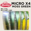 Berkley MICRO BRAID x4 MOSS GREEN 200m-500m CONNECTED BMBx4-0.6 Lb Fishing Braid Line FT - Image 3